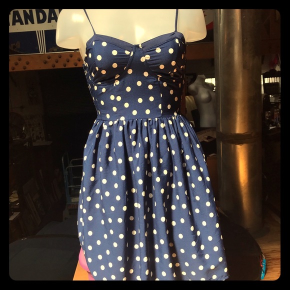 dELiA*s Dresses & Skirts - Blue polka dot dress by Delia*s.  Small.